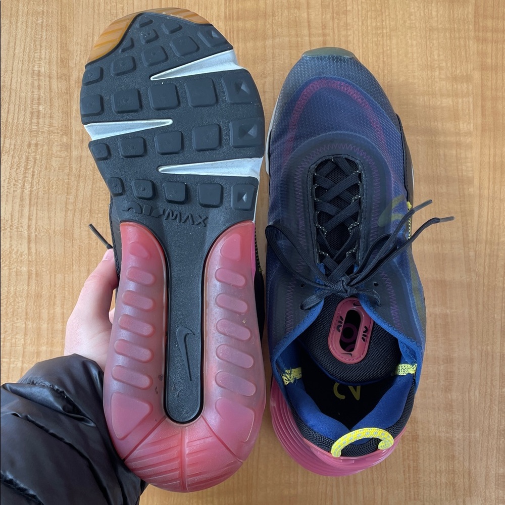 Nike Air Max 2090 Women’s Blue Void Active Fuchsia Sneakers Size 11.5 Running - Picture 8 of 13